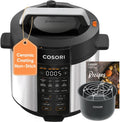 COSORI Pressure Cooker 6 qt, 9-in-1 Instant Multi Kitchen Appliances, Safer Venting Design, Rice Cooker, Slow Cooking Pot, Sous Vide, Saute Pot, 1100W, Stainless Steel wourant