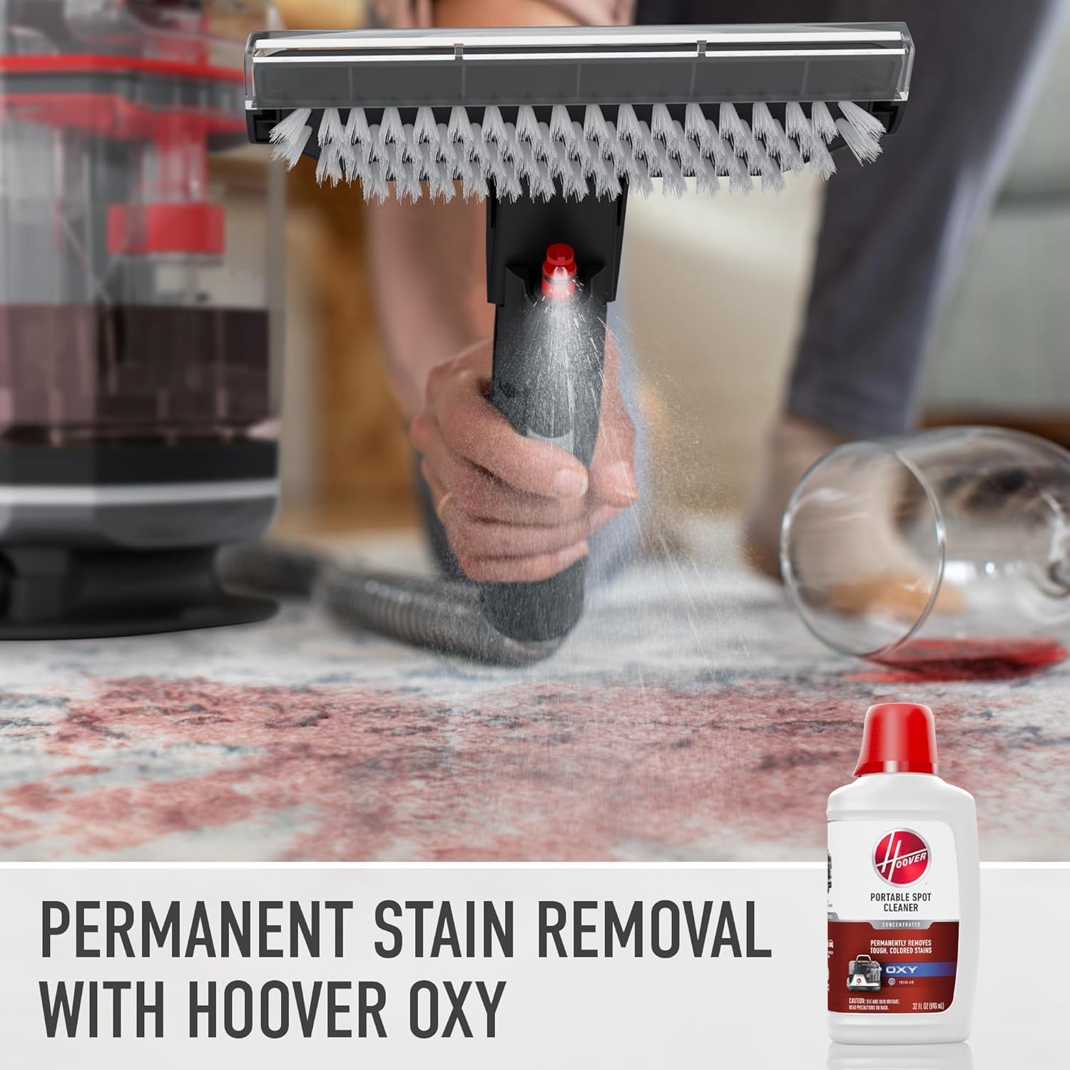 Hoover CleanSlate Plus Portable Carpet & Upholstery Spot Cleaner with Powerful Suction and Multiple Tools wourant