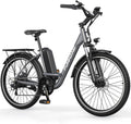 Funhang Electric Bike for Adults, 26" City Cruiser Ebike 21.7MPH 50 Miles Commuter Adult Electric Bicycles