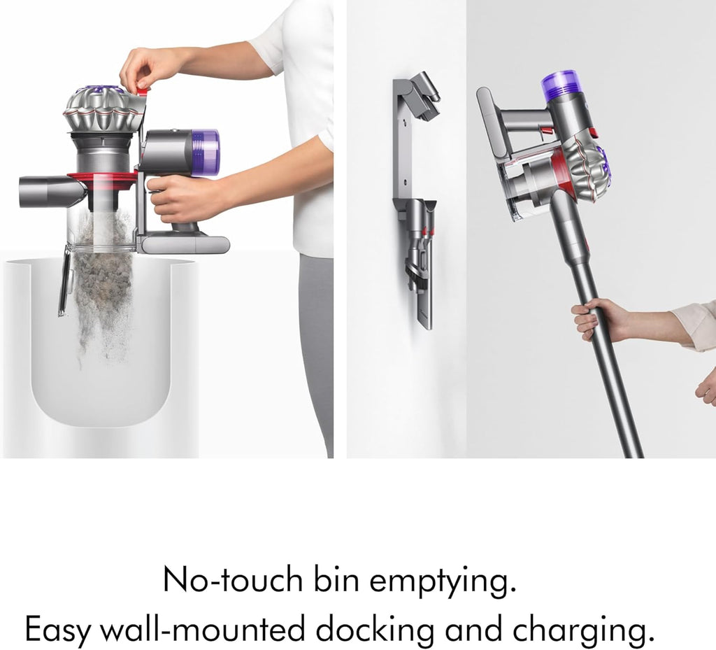 Dyson V8 Plus Cordless Vacuum, Cleans Hard Floors and Carpets, Detangles, Converts to Handheld, 115AW, 2 Power Modes, Up to 40 Minutes¹ woonhhop