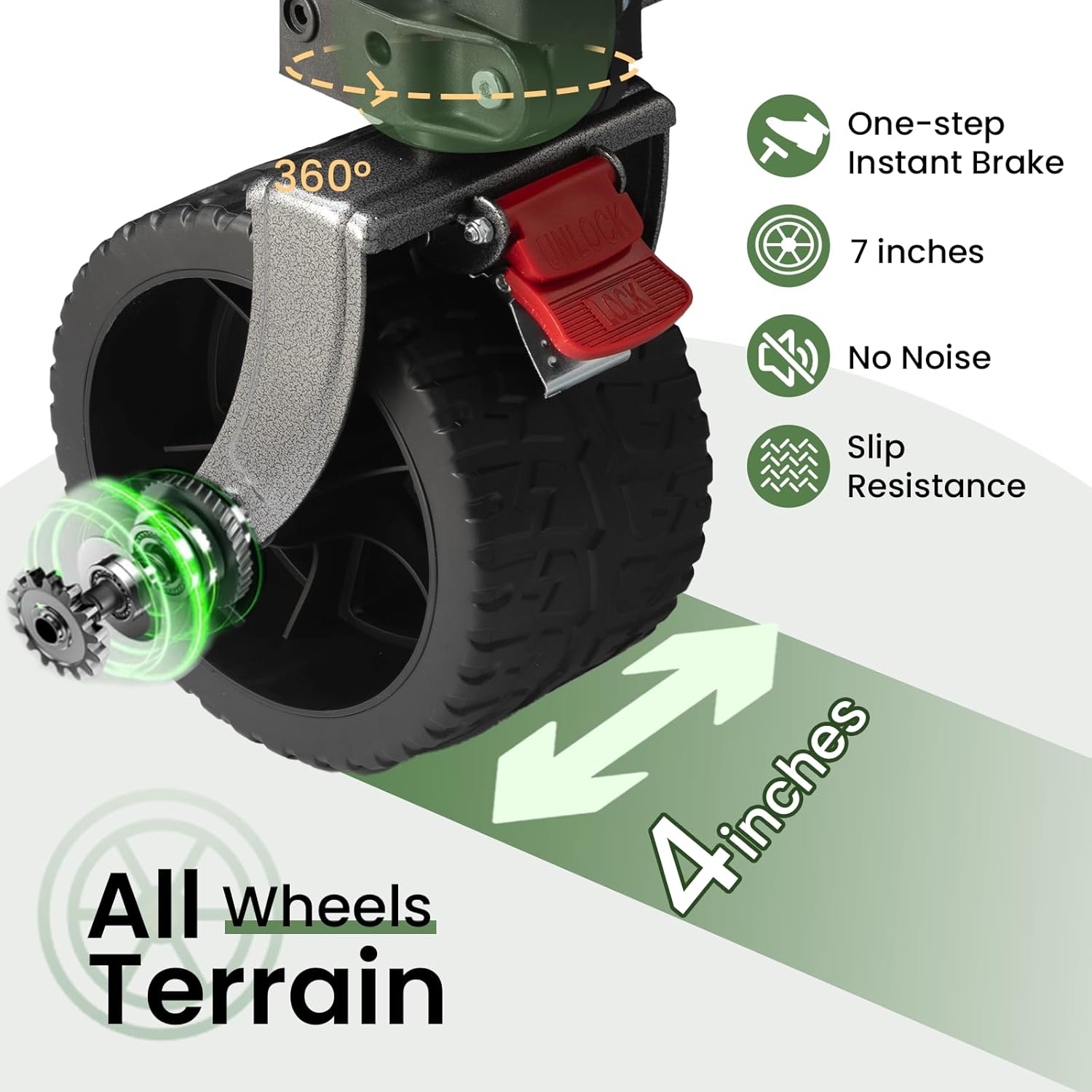 Double-decker cart, 500 lb capacity, 400 liter foldable cart, all-terrain wheels, 46" extra-long extension cart, foldable cart wourant