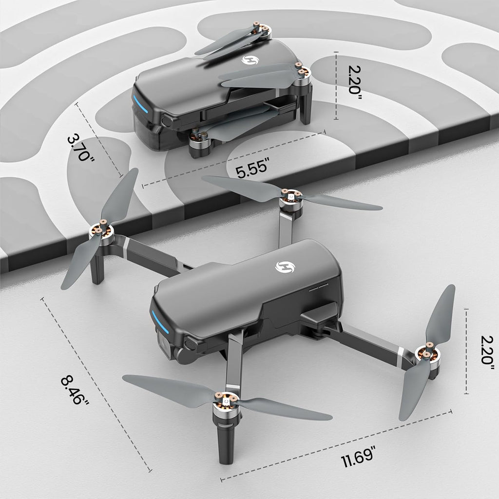 Holy Stone GPS Drone with 4K UHD Camera for Adults Beginner; HS360S 249g Foldable FPV RC Quadcopter with 10000 Feet Control Range, Brushless Motor, Follow Me, Smart Return Home, 5G Transmission wourant