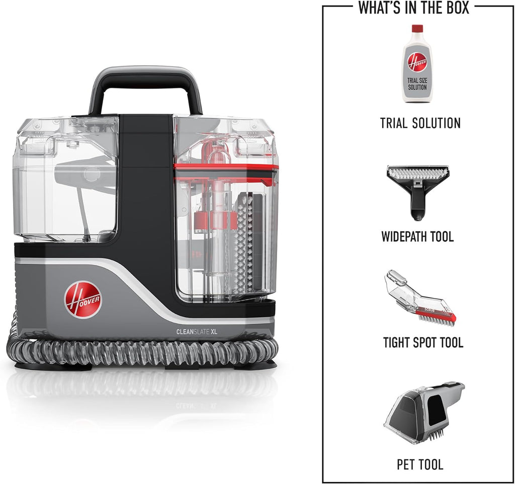 Hoover CleanSlate Plus Portable Carpet & Upholstery Spot Cleaner with Powerful Suction and Multiple Tools wourant
