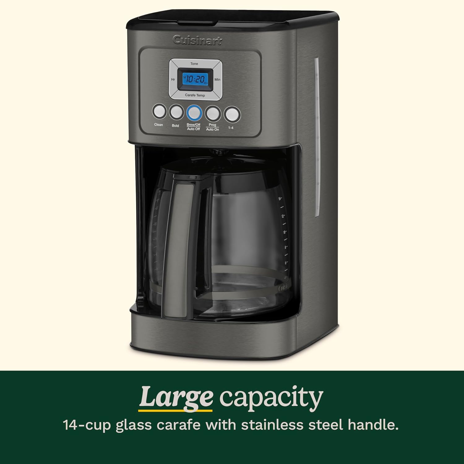 Cuisinart DCC-3200P1 Coffee Maker Fully Automatic with Brew Strength Control, 1-4 Cup Setting wourant
