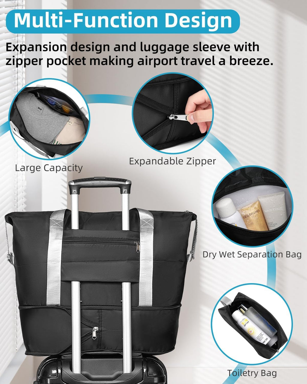 6-piece luggage set, expandable hardshell suitcase set with spinner wheels, lightweight rolling luggage set wourant