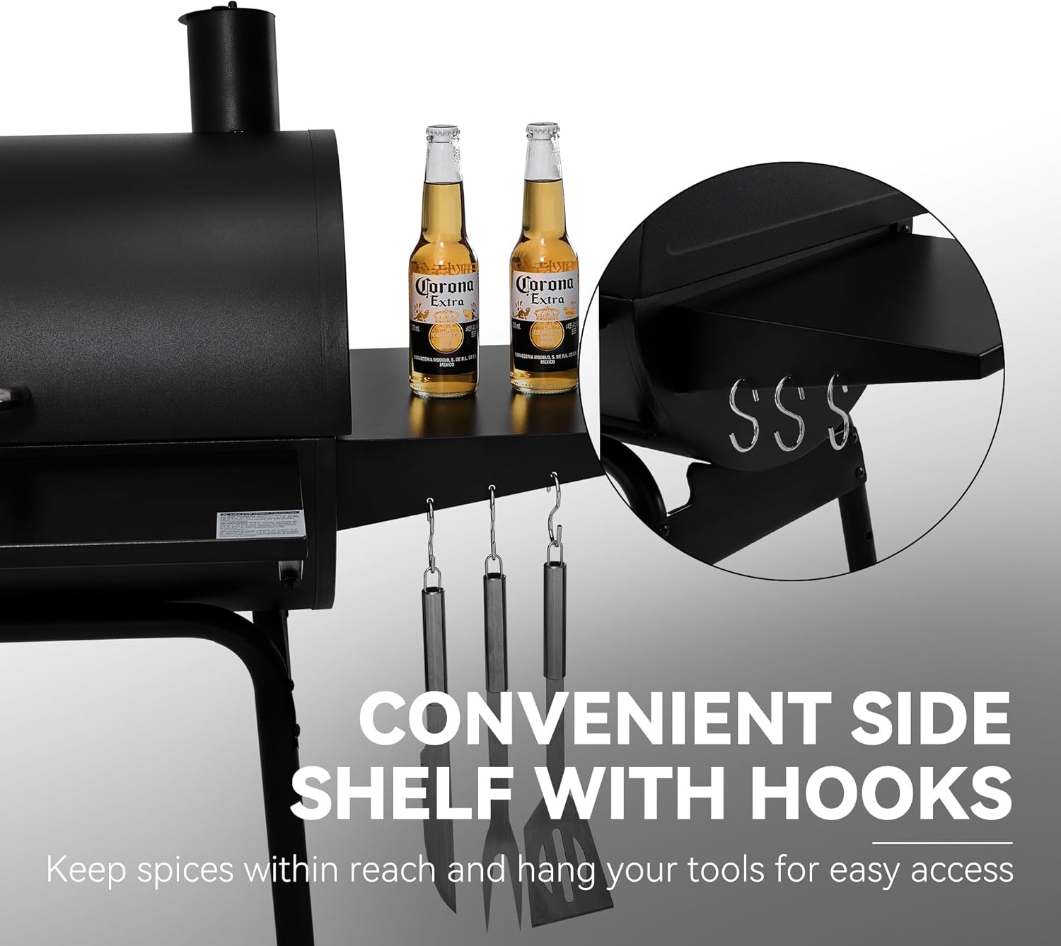 Royal Gourmet CC1830S BBQ Charcoal Grill and Offset Smoker wourant
