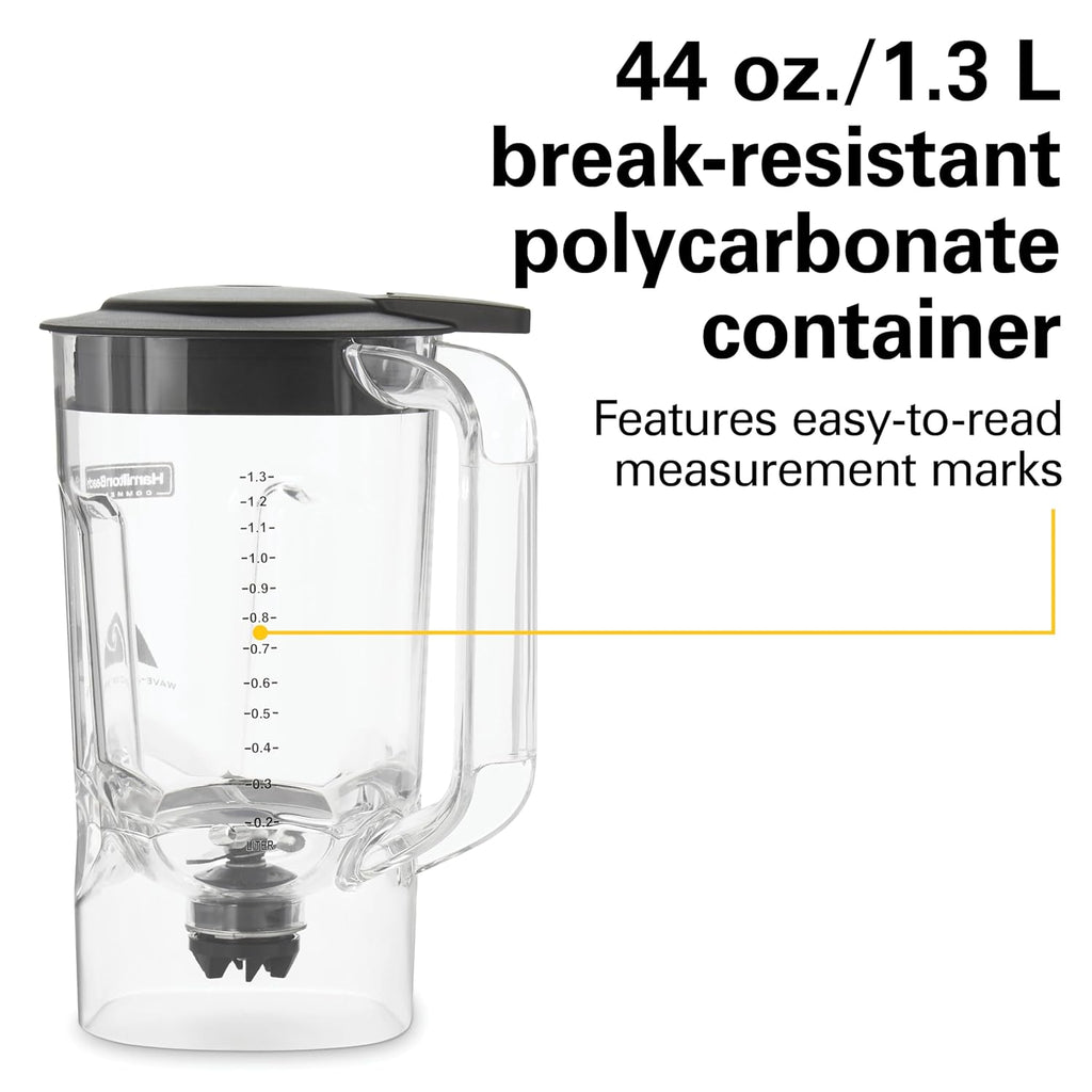 Hamilton Beach Commercial 908R 44Oz Bar Blender, 2 Speed, 1 HP, Black (HBB908R) wourant