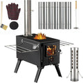 Hot Tent Stove Wood Stove, Small Wood Stove for Outdoor Heating and Cooking, Ice Fishing, Hunting wourant