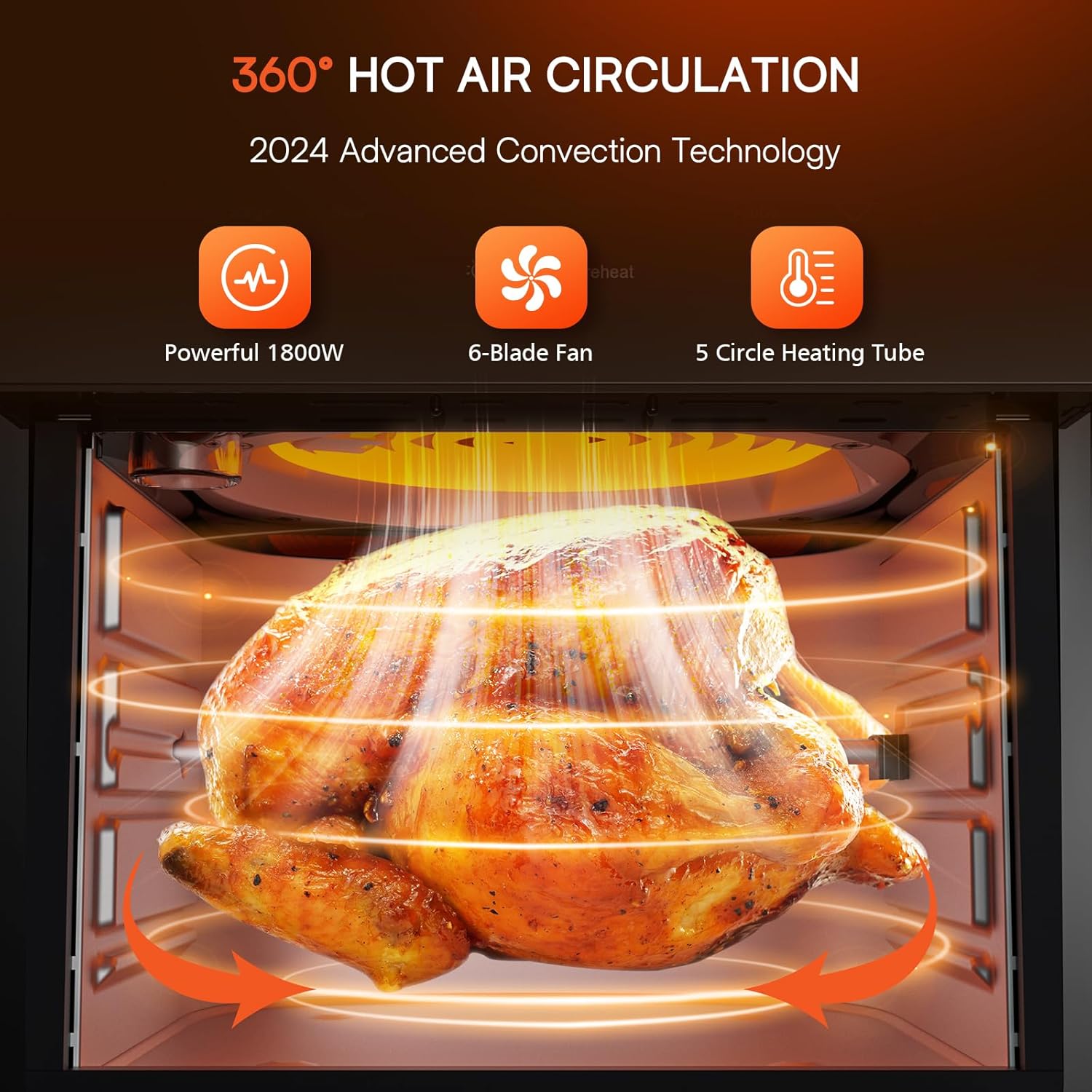 Nuwave Brio 15.5Qt Air Fryer/Oven quickly reheats, bakes, and dehydrates food with a temperature control range of 50°-425°F 1800W. wourant