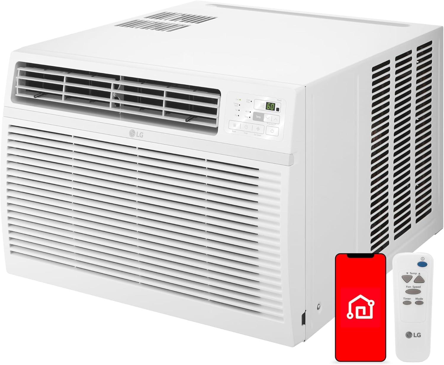 LG 6,000 BTU Window Air Conditioner, 115V, Cools 250 Sq.Ft. for Bedroom, Den wourant