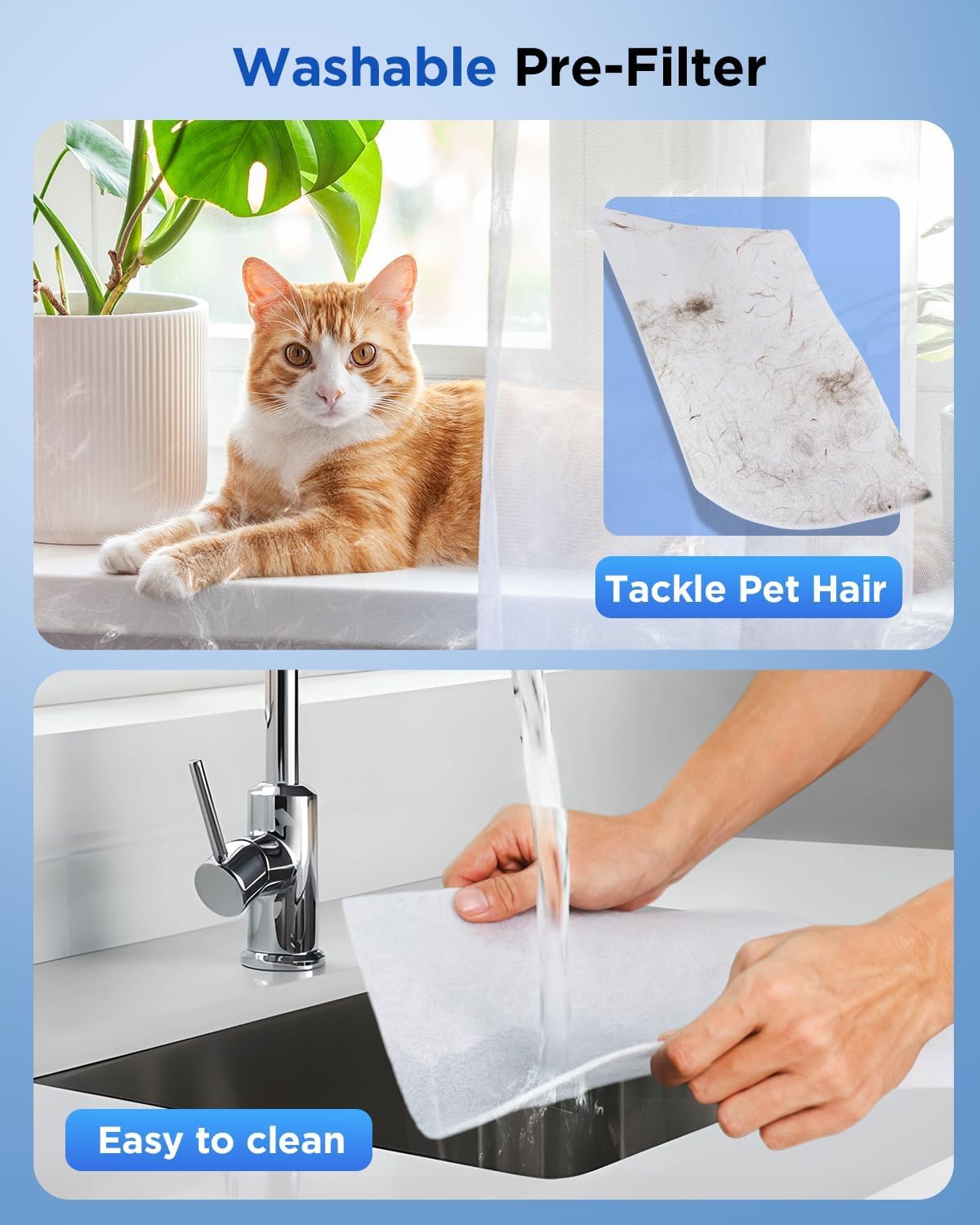 Air Purifiers for Home Large Room up to 2200sq.ft, MOOKA Air purifier for Home Pets with Washable Filter wourant