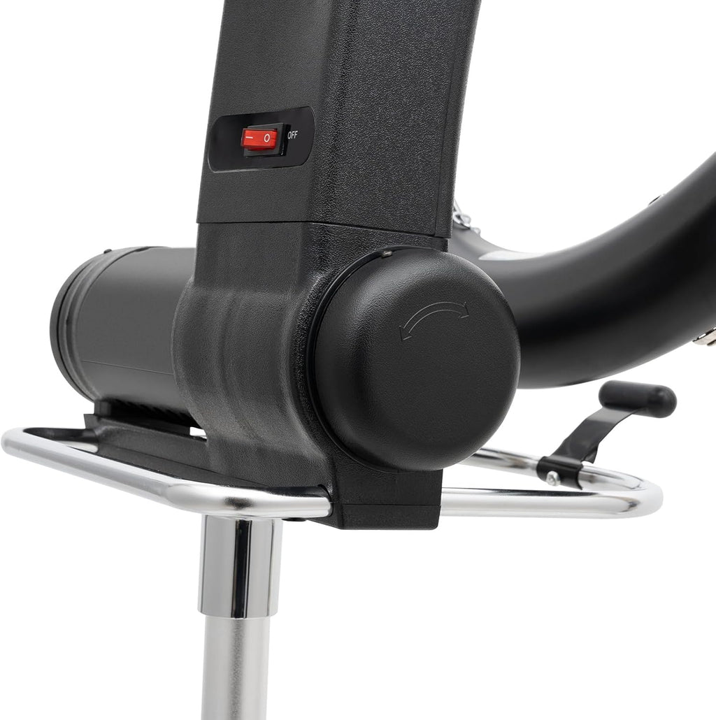 Hair Dryer, 1200W Hair Salon Color Processor Dryer with Infrared Technology, 6 Modes, 360 Efficient Heating, Adjustable Height, Rolling Base for Salon & Home Use, Quiet Care, Black wourant