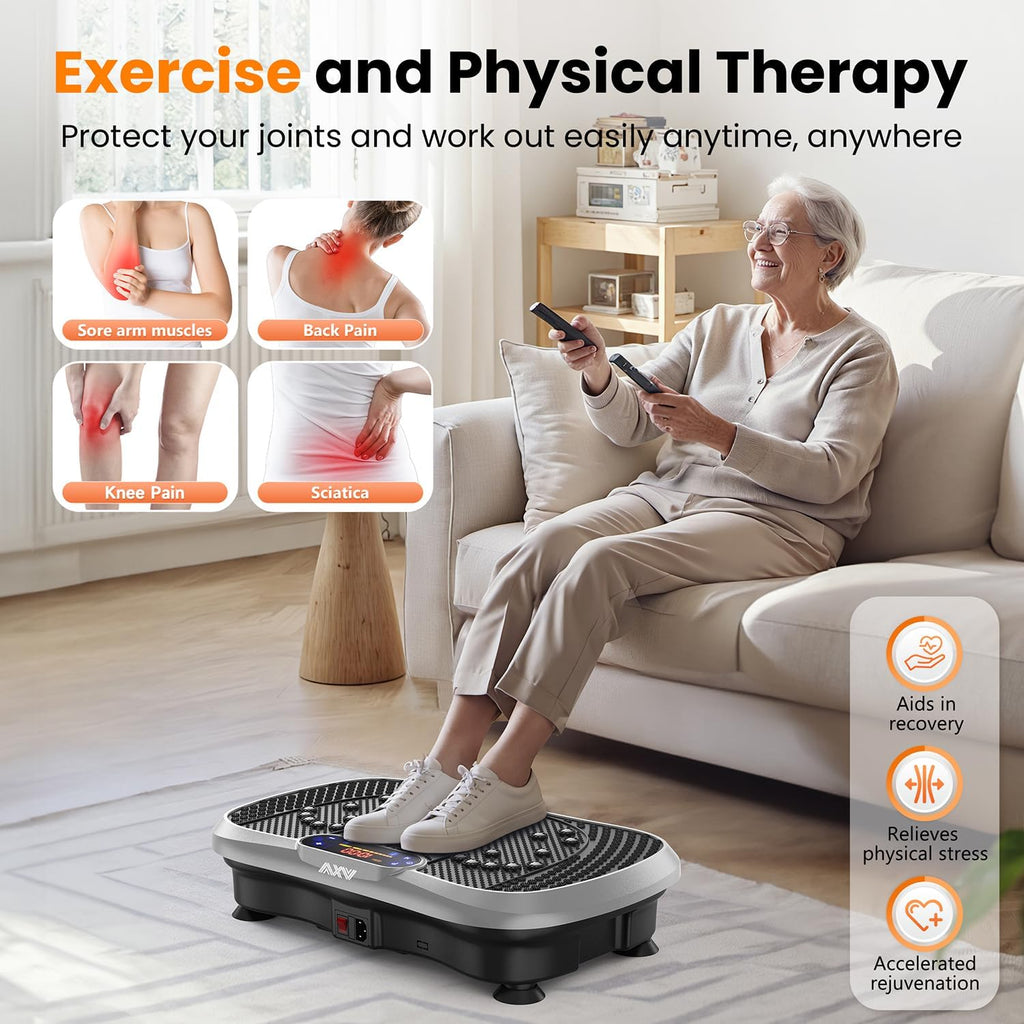 AXV Vibration Plate Fitness Platform Trainer Suitable for men and women to lose weight and burn fat at the gym wourant