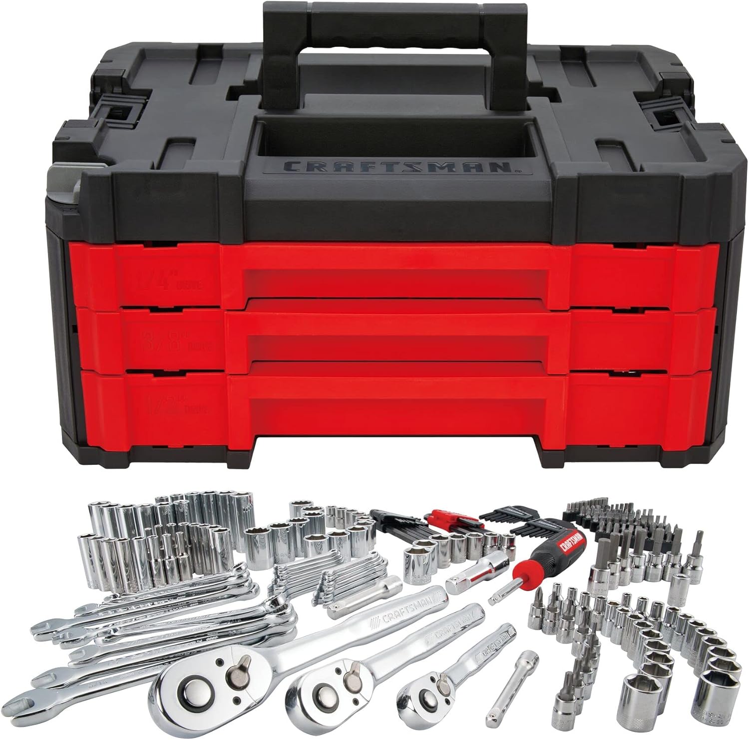 Craftsman 262-Piece Mechanic Tool Set Metric Socket Set Car and Motorcycle Tool Kit wourant