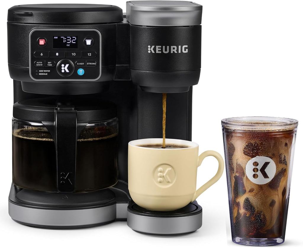 Keurig K-Duo Hot & Iced Single Serve & Carafe Coffee Maker, MultiStream Technology, 72oz Reservoir (Gen 2) woonhhop