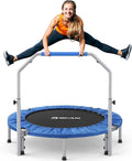BCAN 40/48" Foldable Trampoline Max Load 440lbs, Fitness Rebounder wourant