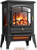 ZAFRO Freestanding Electric Fireplace Stove with Realistic Flame Electric Fireplace Heater wourant