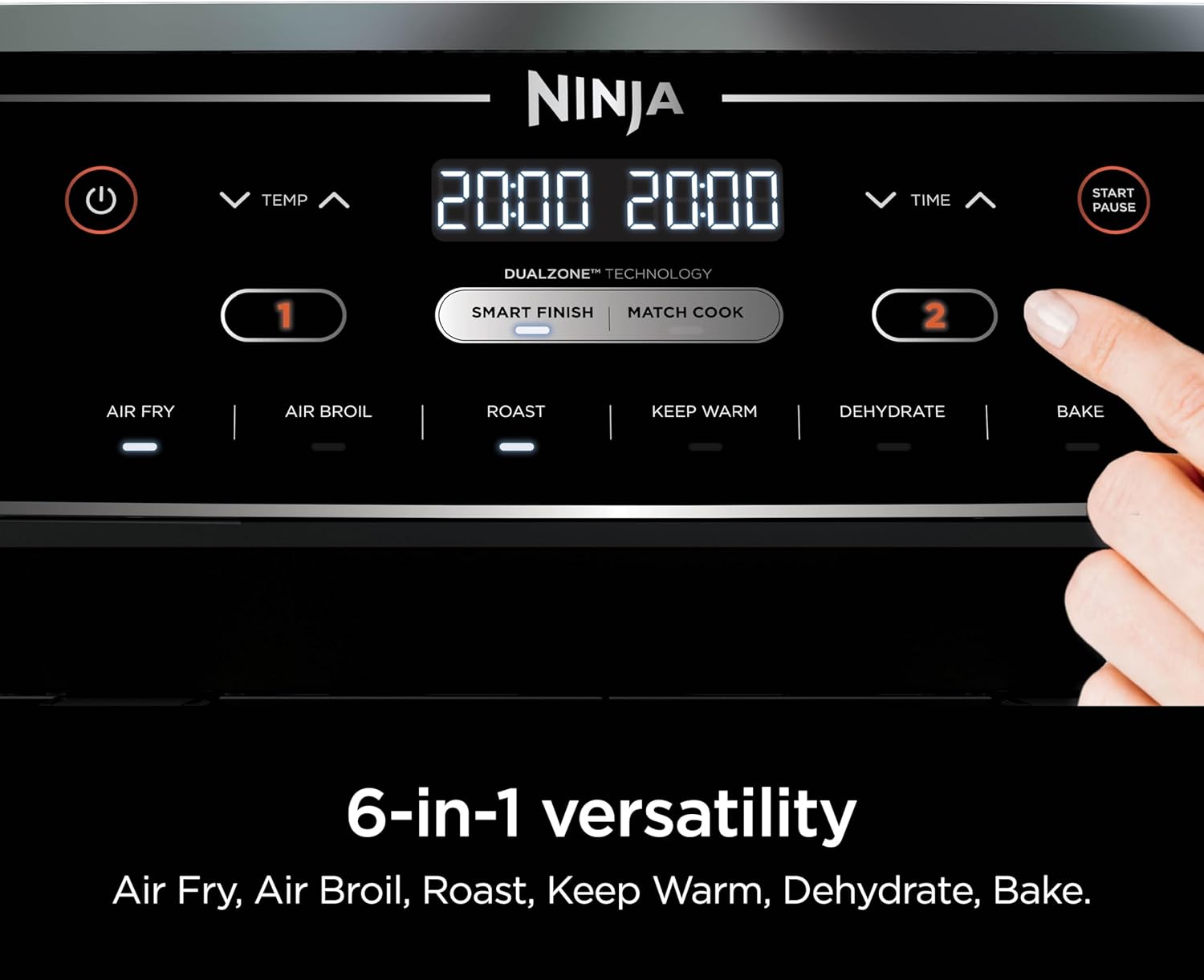 Ninja Foodi 6-in-1 FlexBasket Air Fryer with 7-Quart MegaZone and Basket Divider wourant