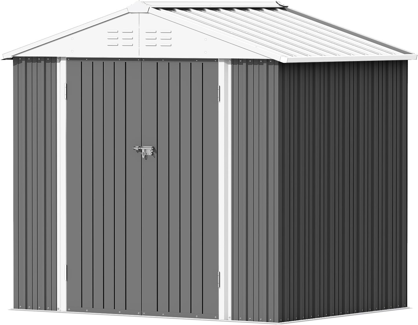 Devoko Outdoor Storage Shed 5 x 3 ft Lockable Metal Garden Shed Steel Storage wourant
