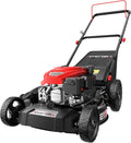 21 Inch Gas Push Lawn Mower, 2-in-1 Mulching & Side Discharge, 144cc 4-Stroke OHV Engine wourant