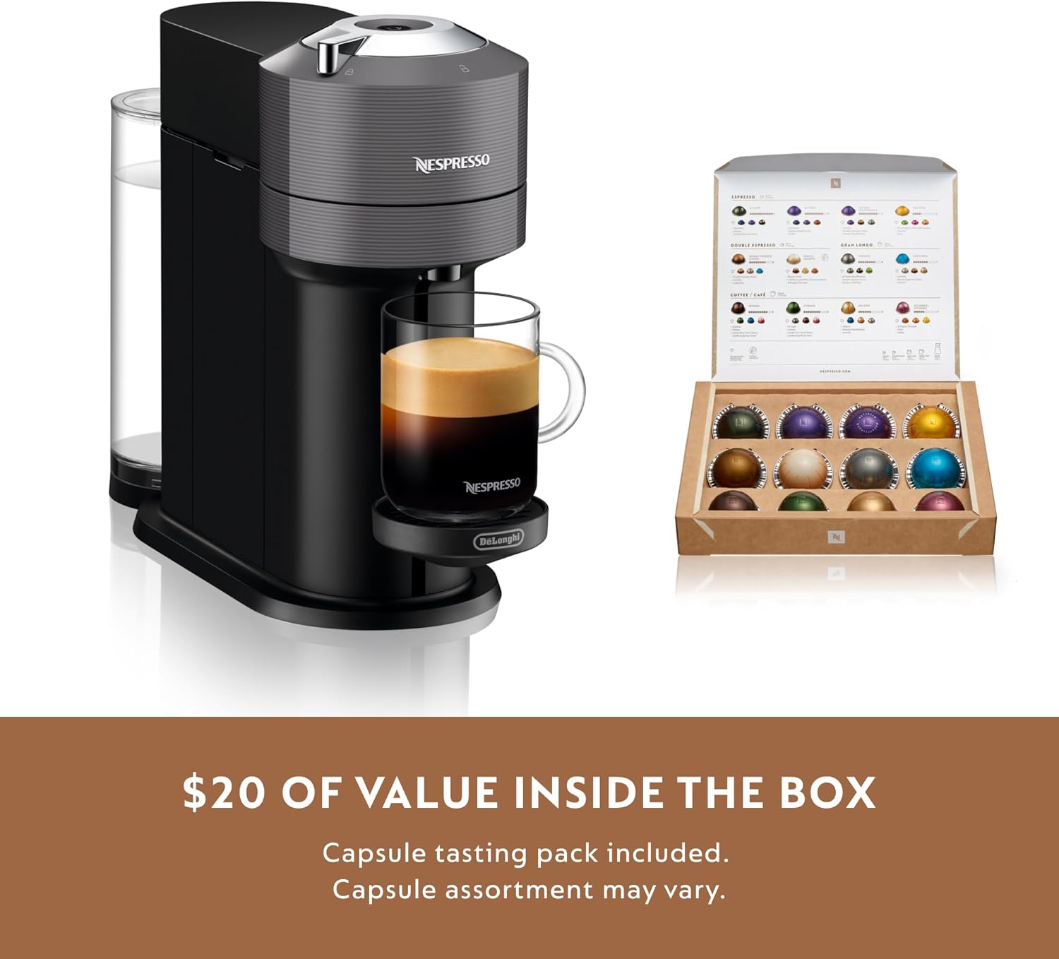 Nespresso Vertuo Next by De’Longhi White Coffee & Espresso Machine wourant
