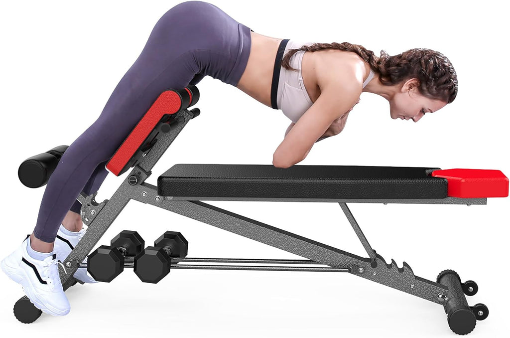 FF Finer Form Multi-Functional Weight Bench for Full All-in-One Body Workout Adjustable Workout Bench Press wourant