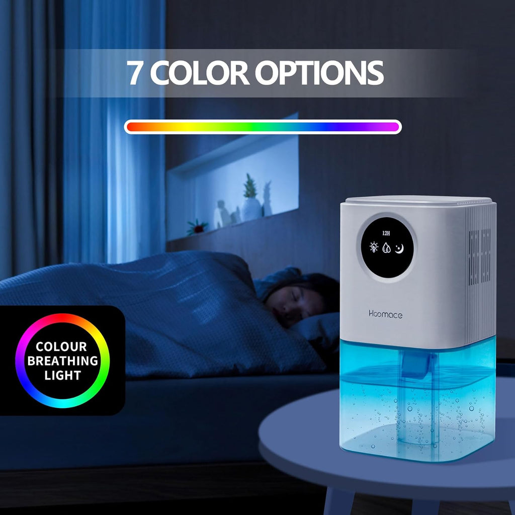 Dehumidifier,2 in 1 Humidifier Dehumidifier Combo,102 OZ Water Tank Dehumidifiers for Home Bedroom,Basement Bathroom,Auto Shut Off,Sleep Mode,7 Colors LED Light wourant