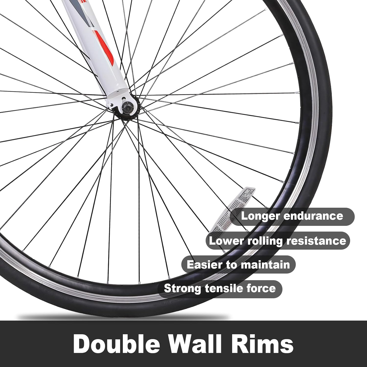 WEIZE Road Bike, 700C Wheel City Commuter Bicycle, 14 Speed Drop Bar, Racing Adult Bike with Caliper Brakes