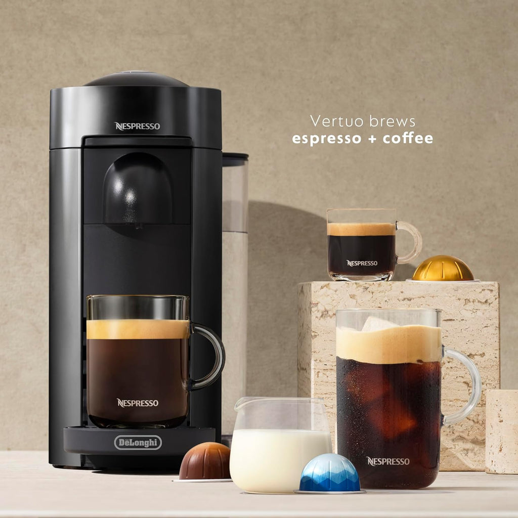 Nespresso Vertuo Plus Coffee and Espresso Maker by De'Longhi, Grey wourant