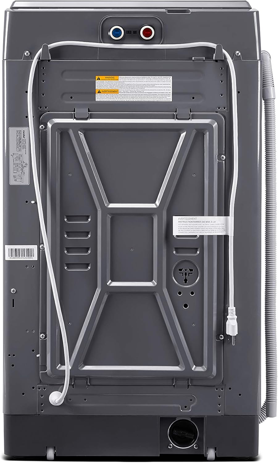 Comfee Portable Washing Machine, 0.9 cu.ft Compact Washer With LED Display, 5 Wash Cycles, 2 Built-in Rollers, Space Saving Full-Automatic Washer wourant