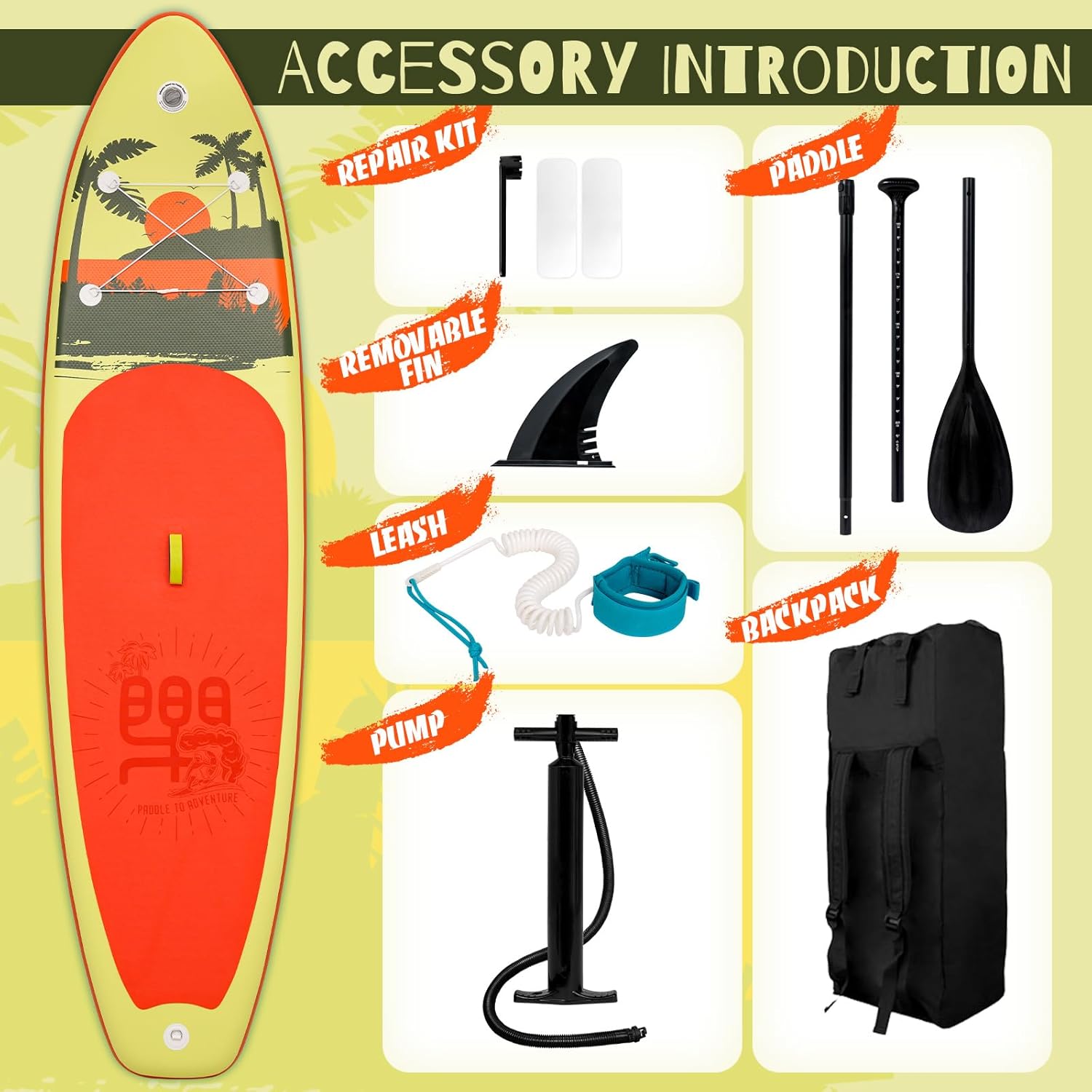 FunWater Inflatable Stand Up Paddle Board with Premium SUP Paddle Accessories, Non-Slip EVA Deck, 11'/10'6' Paddle wourant