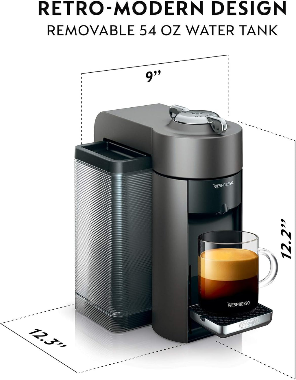 Nespresso De'Longhi Vertuo Coffee and Espresso Machine wourant