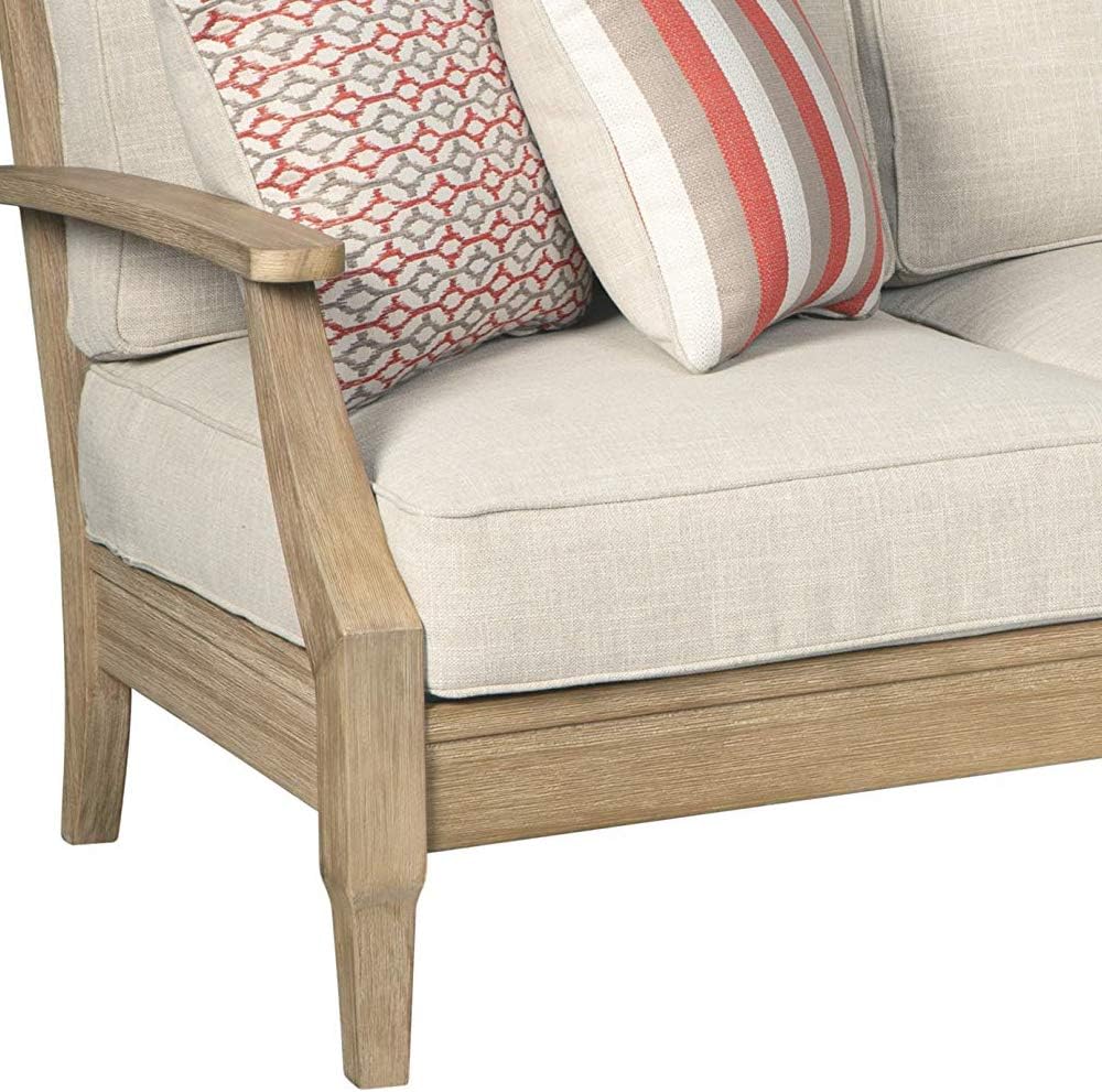 Coastal view outdoor terrace eucalyptus sofa wourant