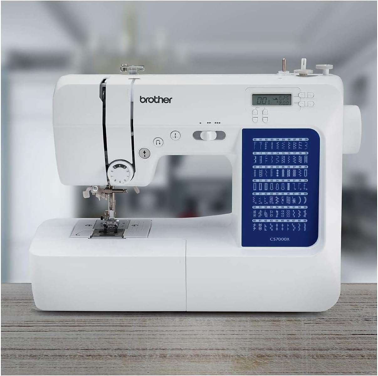 Brother CS7000X Computerized Sewing and Quilting Machine, 70 Built-in Stitches, LCD Display, Wide Table, 10 Included Feet wourant