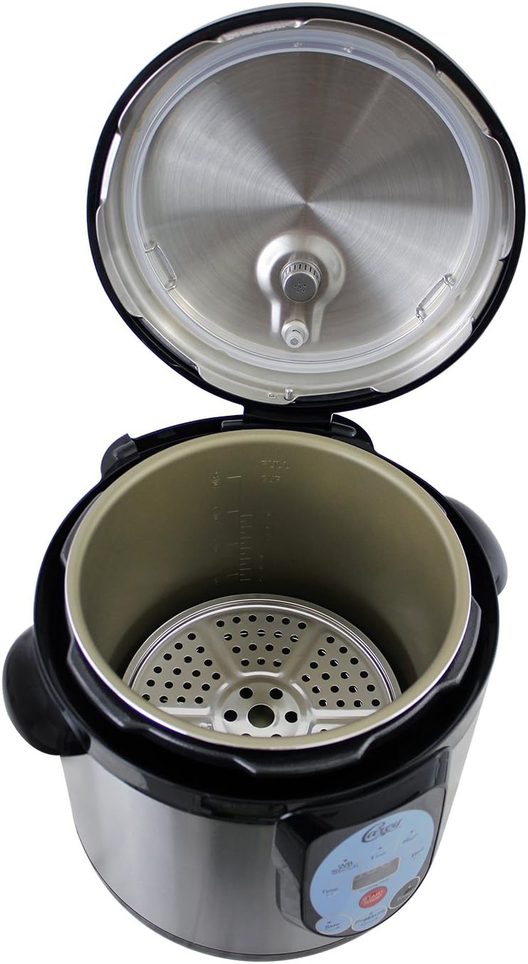 CAREY DPC-9SS Smart Electric Pressure Cooker and Canner, Stainless Steel, 9.5 Qt wourant
