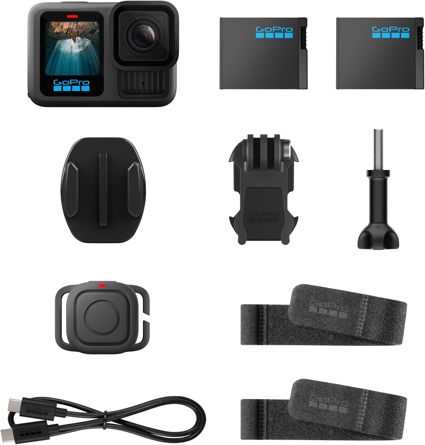 Black - Waterproof Action Camera with 5.3K60 Video, 27MP Photo + Compatability with HB-Series Lenses wourant