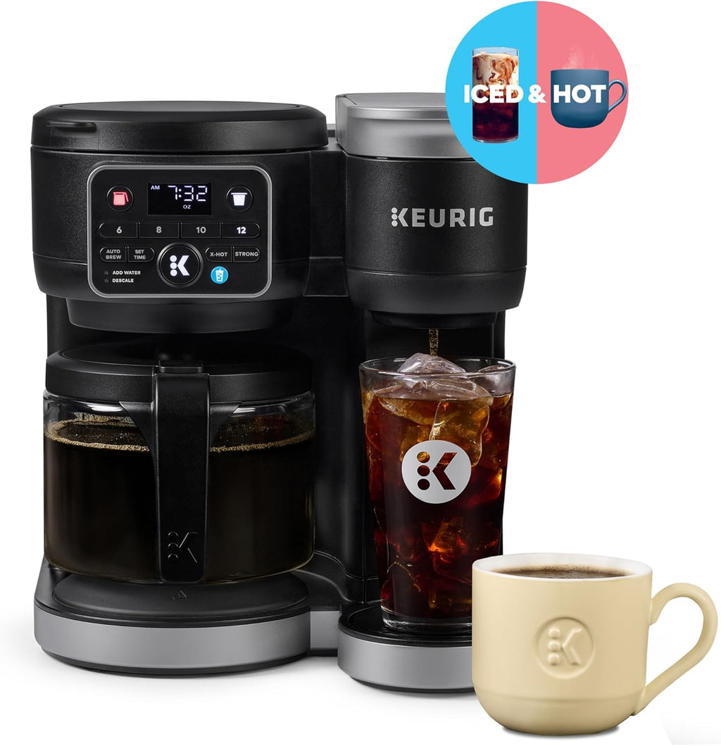 Keurig K-Duo Hot & Iced Single Serve & Carafe Coffee Maker, MultiStream Technology, 72oz Reservoir (Gen 2) woonhhop