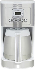 Cuisinart 12-Cup Coffee Maker, Programmable PerfecTemp Thermal Carafe Coffee Machine with 1-4 Cup Setting, Brew Strength Control and Brew Pause, Stainless Steel, DCC-3400NAS, Silver wourant