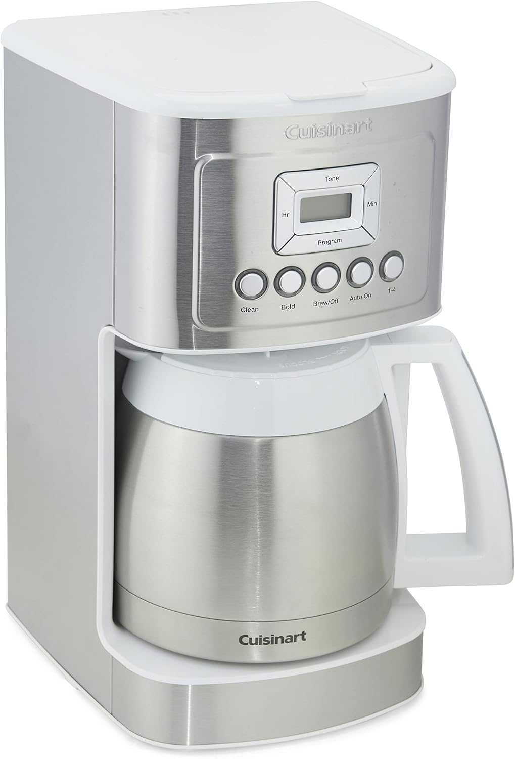 Cuisinart 12-Cup Coffee Maker, Programmable PerfecTemp Thermal Carafe Coffee Machine with 1-4 Cup Setting, Brew Strength Control and Brew Pause, Stainless Steel, DCC-3400NAS, Silver wourant
