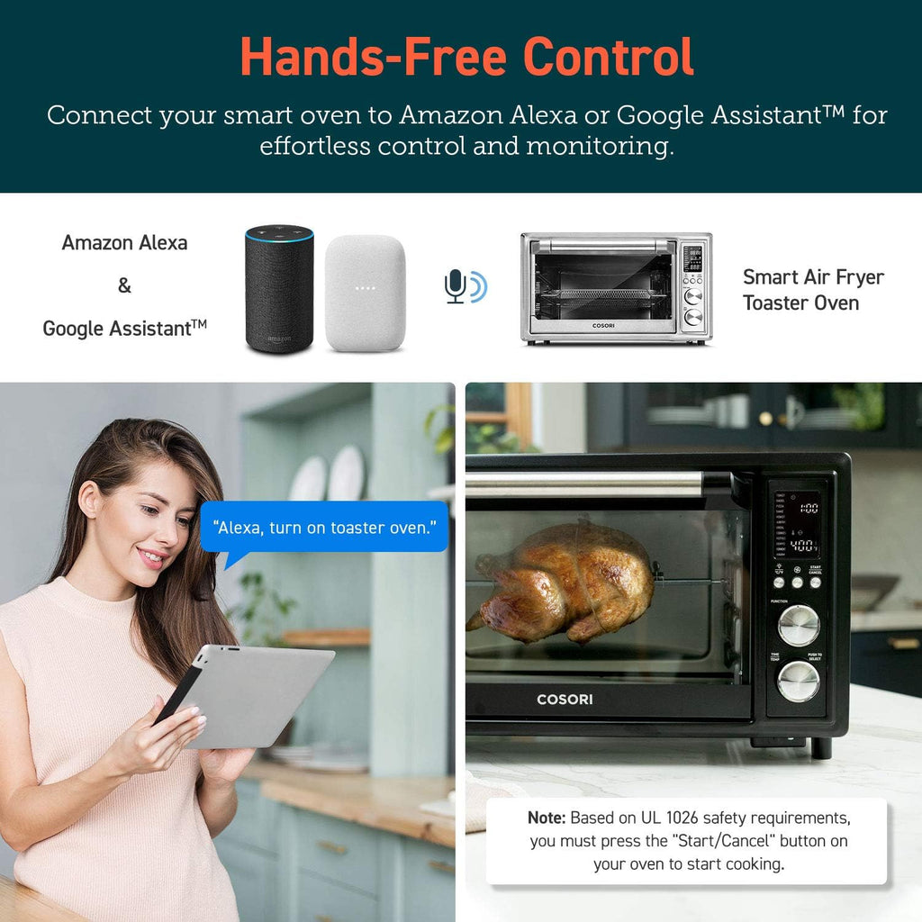Air Fryer Toaster Oven Combo 13-in-1 32Qt APP & Voice Control Convection Oven Countertop wourant