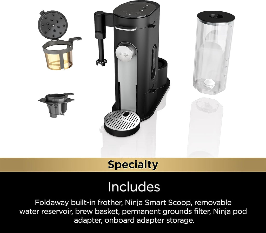 Ninja Pod & Grounds Single-Serve Coffee Maker 56-oz. Reservoir Stone PB051ST wourant