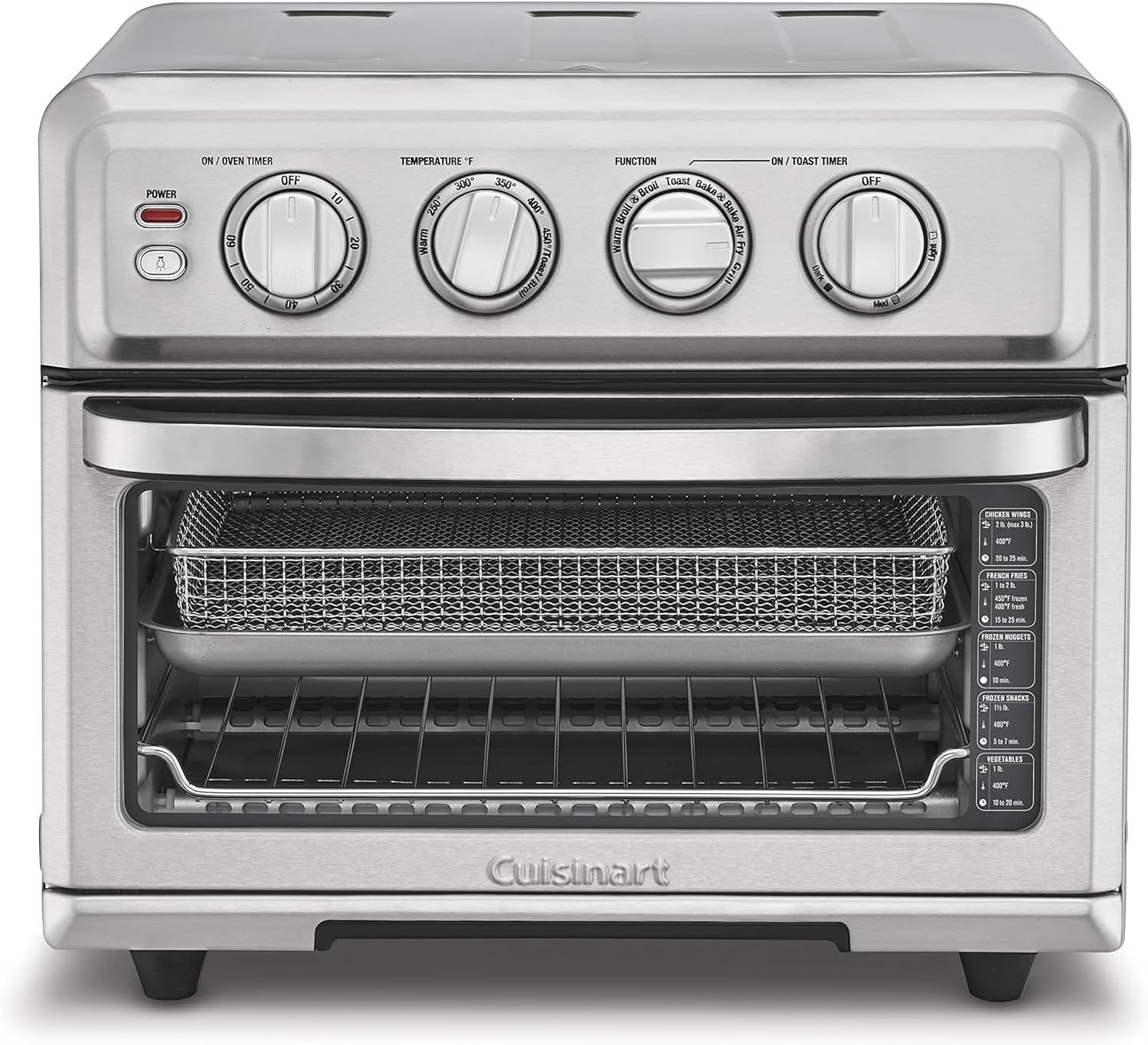 Cuisinart Air Fryer Toaster Oven with Grill, 1800W 8-1 Air Fryer Oven with Bake wourant