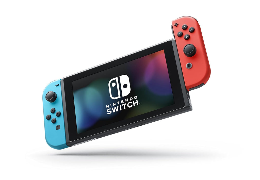 Nintendo Switch with Neon Blue and Neon Red Joy-Con - Handheld Gaming Console jumpsub