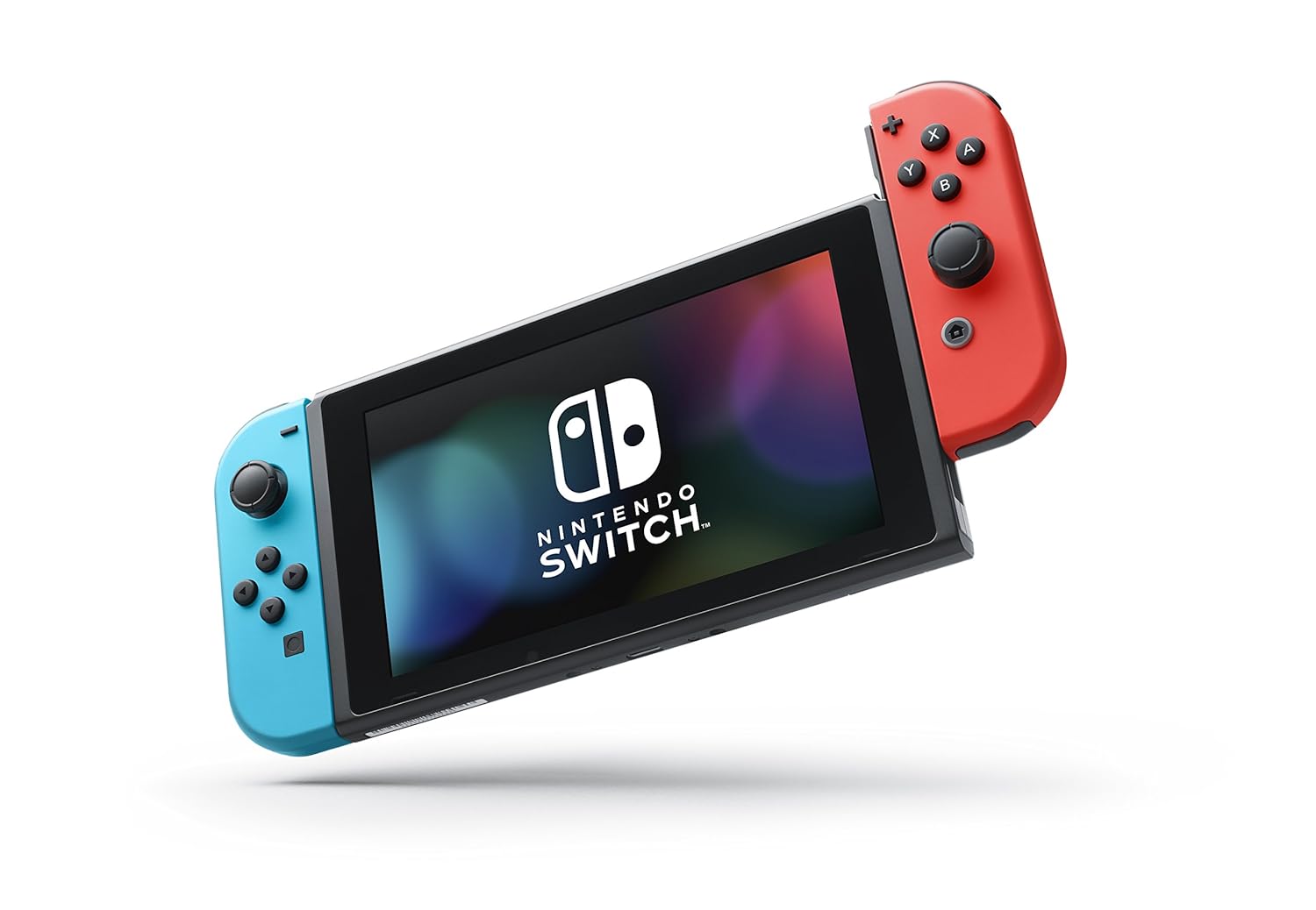 Nintendo Switch with Neon Blue and Neon Red Joy-Con - Handheld Gaming Console jumpsub