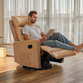 Sweetcrispy Massage Recliner Chair for Adults, Adjustable Home Theater Seating with Lumbar Support for Living Room, Modern Fabric Reclining, Pure Black wourant