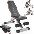 Yoleo Adjustable Weight Bench for Full Body Workout Foldable Bench Press Bench of Home Gym Strength Training wourant