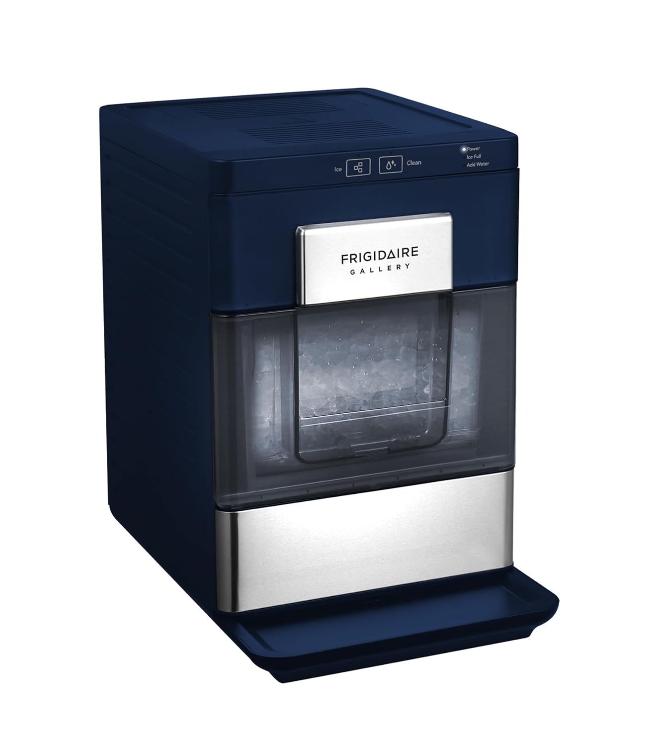 Frigidaire Gallery, 33 Lbs. Countertop Ice Maker, Nugget Shaped Ice, Stainless Steel Trim (Black) woonhhop