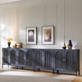 IFGET Modern Buffet Cabinet with Storage 92.63" W Fluted Arched Sideboard Cabinet wourant