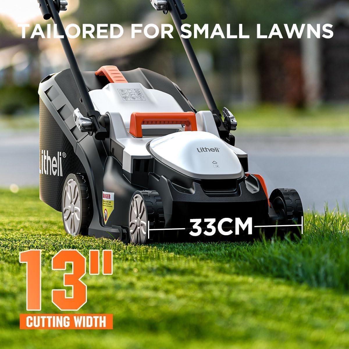 Litheli Cordless Lawn Mower 13 Inch, U20 Handy+ 20V Electric Lawn Mowers for Garden wourant