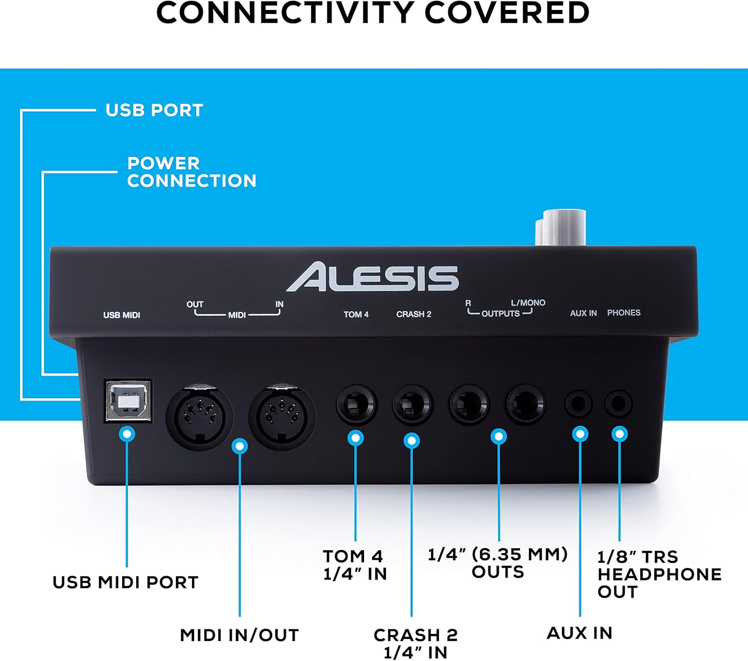 Alesis Drums Command Mesh SE Kit-Electric Drum Set USB MIDI Connection 600 Drum Sound wourant